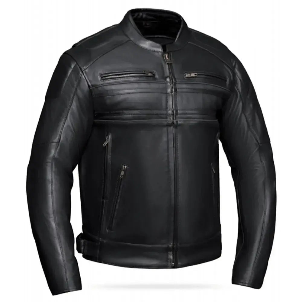Grizzly - Men's Ultra Leather Motorcycle Jacket - Unik Just for Bikers - Flyclothing LLC