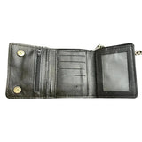 Small Black Trifold Biker Chain Wallet - Unik Just for Bikers - Flyclothing LLC