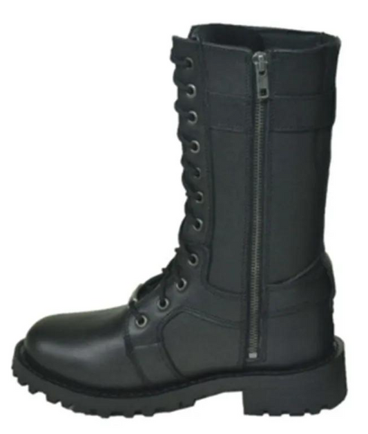 Double Harness - Ladies Motorcycle Biker Leather Boots