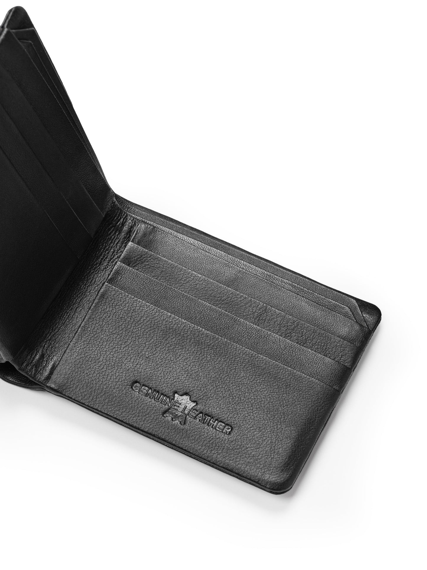 Black Duke Bifold Wallet - Classy Leather Bags - Flyclothing LLC