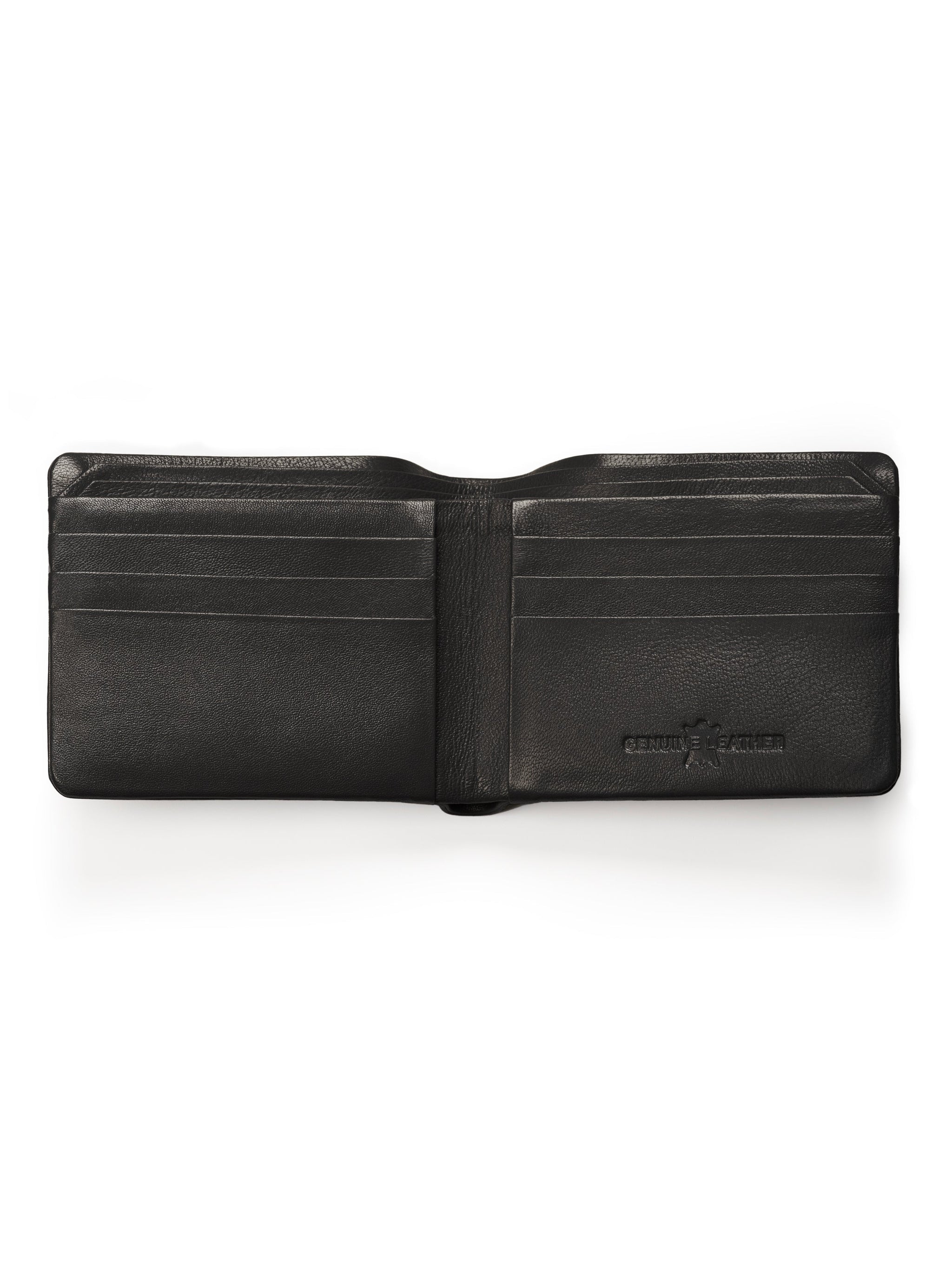 Black Duke Bifold Wallet - Classy Leather Bags - Flyclothing LLC
