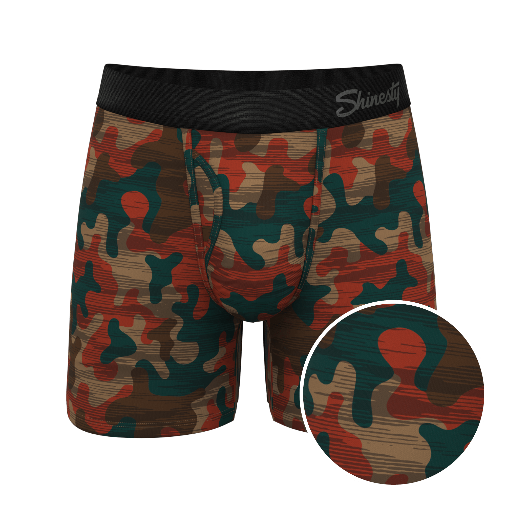 The Blend In | Earthy Camouflage Ball Hammock® Pouch Underwear With Fly - Shinesty