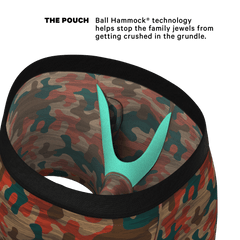 The Blend In | Earthy Camouflage Ball Hammock® Pouch Underwear With Fly - Shinesty