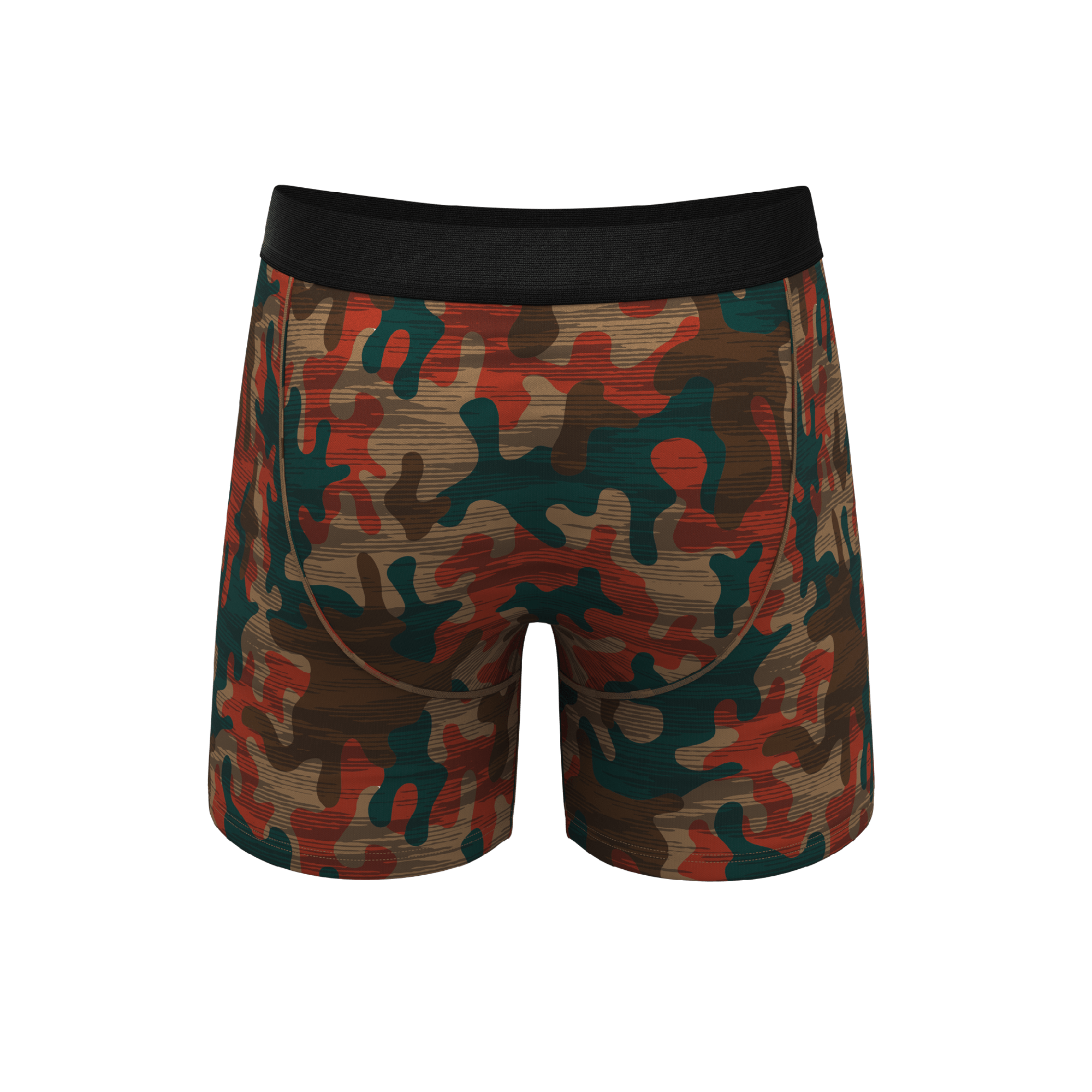 The Blend In | Earthy Camouflage Ball Hammock® Pouch Underwear With Fly - Shinesty