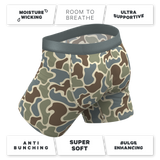 The Blender | Grey Duck Camo Ball Hammock® Pouch Underwear With Fly