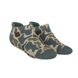 The Blender | Grey Duck Camo Heel Hammock™ Ankle Socks