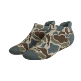 The Blender | Grey Duck Camo Heel Hammock™ Ankle Socks