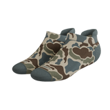 The Blender | Grey Duck Camo Heel Hammock™ Ankle Socks