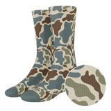 The Blender | Grey Duck Camo Heel Hammock™ Crew Socks