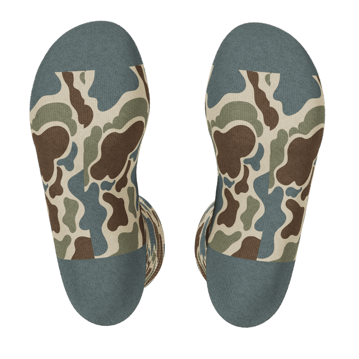 The Blender | Grey Duck Camo Heel Hammock™ Crew Socks