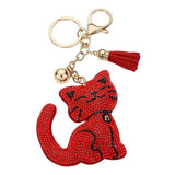 Bling Cat Tassel Bag Charm - Madeline Love - Flyclothing LLC