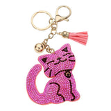 Bling Cat Tassel Bag Charm - Madeline Love - Flyclothing LLC