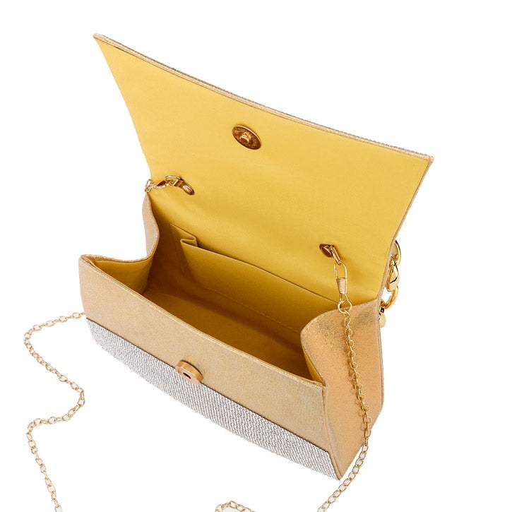 Bling Evening Tote Crossbody Bag Chain Handle - Madeline Love - Flyclothing LLC