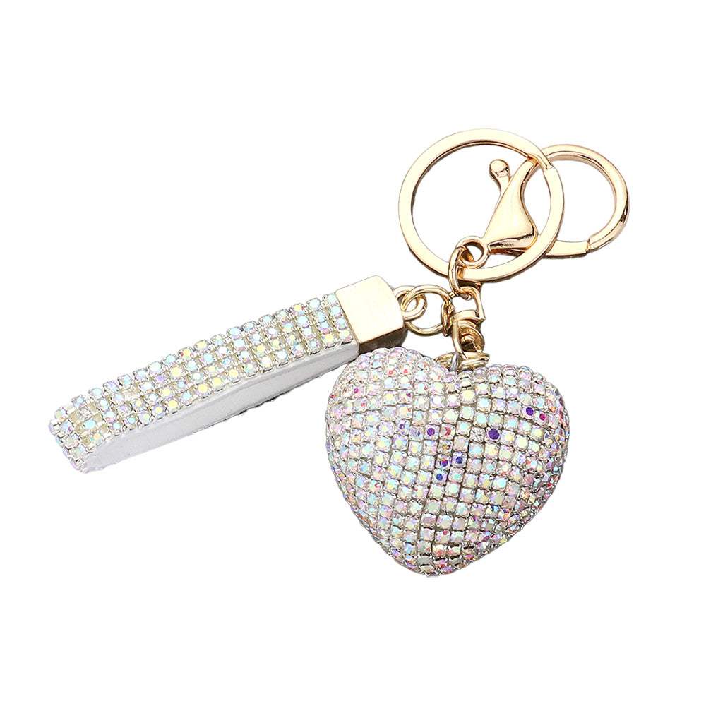 Bling Heart Bag Charm - Madeline Love - Flyclothing LLC
