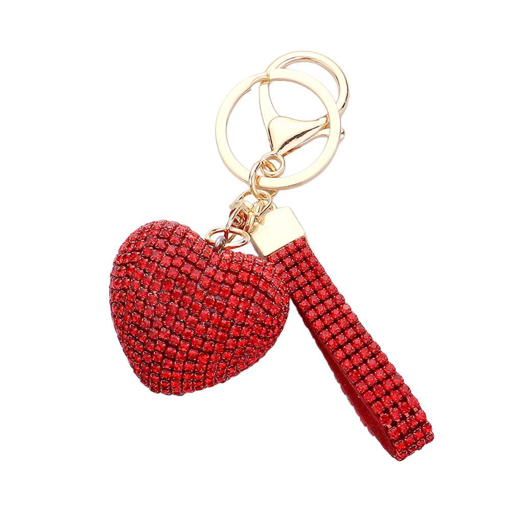 Bling Heart Bag Charm - Madeline Love - Flyclothing LLC