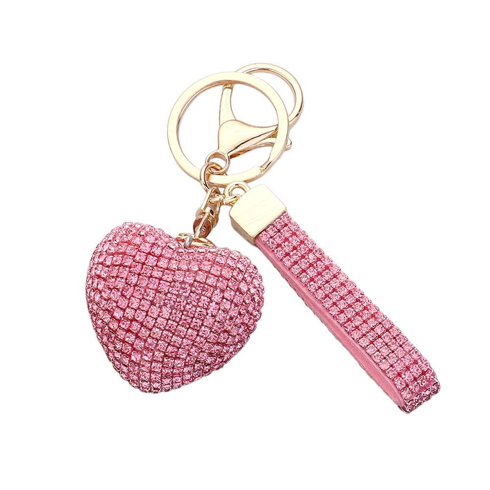 Bling Heart Bag Charm - Madeline Love - Flyclothing LLC