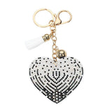 Bling Heart Tassel Bag Charm - Madeline Love - Flyclothing LLC