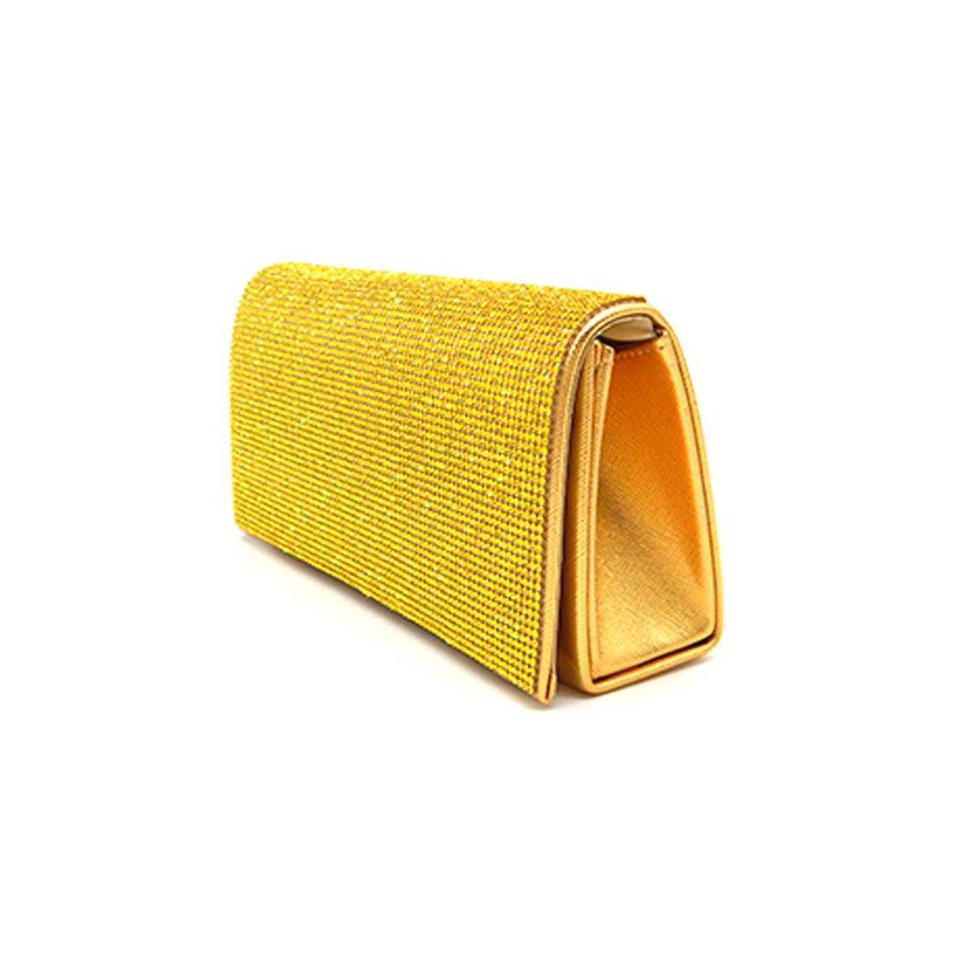 Bling Solid Evening Clutch Crossbody Bag - Madeline Love - Flyclothing LLC