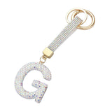 Bling Studded Monogram Initial G Bag Charm - Madeline Love - Flyclothing LLC