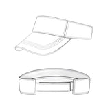 Bling Studded Visor Hat - Madeline Love - Flyclothing LLC