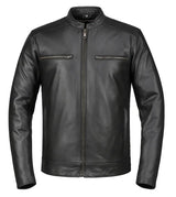 Blitz - Men's Premium Leather Motorcycle Jacket - Unik Just for Bikers - Flyclothing LLC