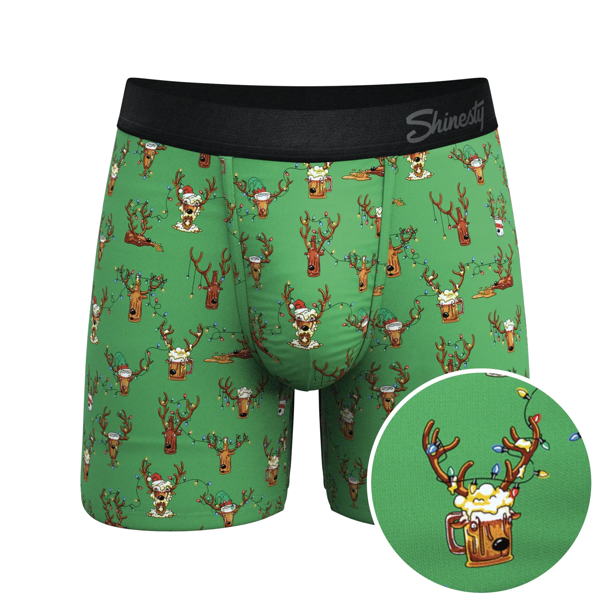 The Blitzened | Reindeer Beer Ball Hammock® Pouch Underwear - Shinesty - Flyclothing LLC