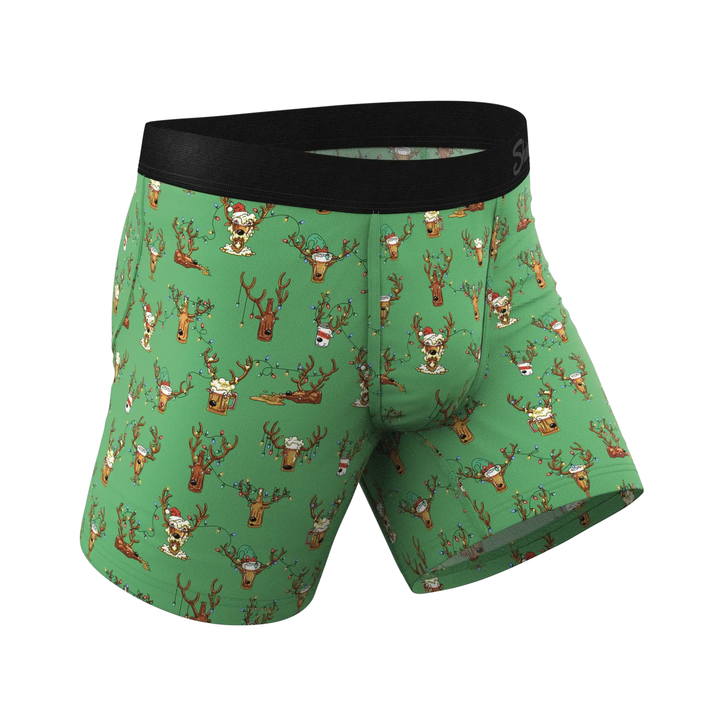 The Blitzened | Reindeer Beer Ball Hammock® Pouch Underwear - Shinesty - Flyclothing LLC
