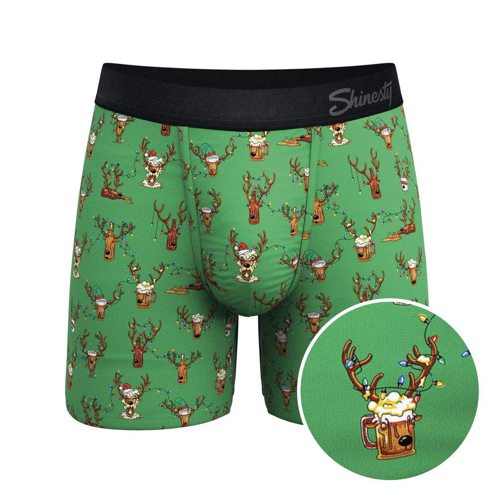 The Blitzened | Reindeer Beer Ball Hammock® Pouch Underwear - Shinesty - Flyclothing LLC