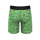 The Blitzened | Reindeer Beer Long Leg Ball Hammock® Pouch Boxers With Fly - Shinesty - Flyclothing LLC
