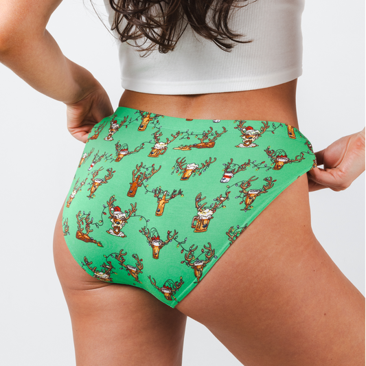 The Blitzened | Reindeer Beer Modal Bikini Underwear - Shinesty - Flyclothing LLC