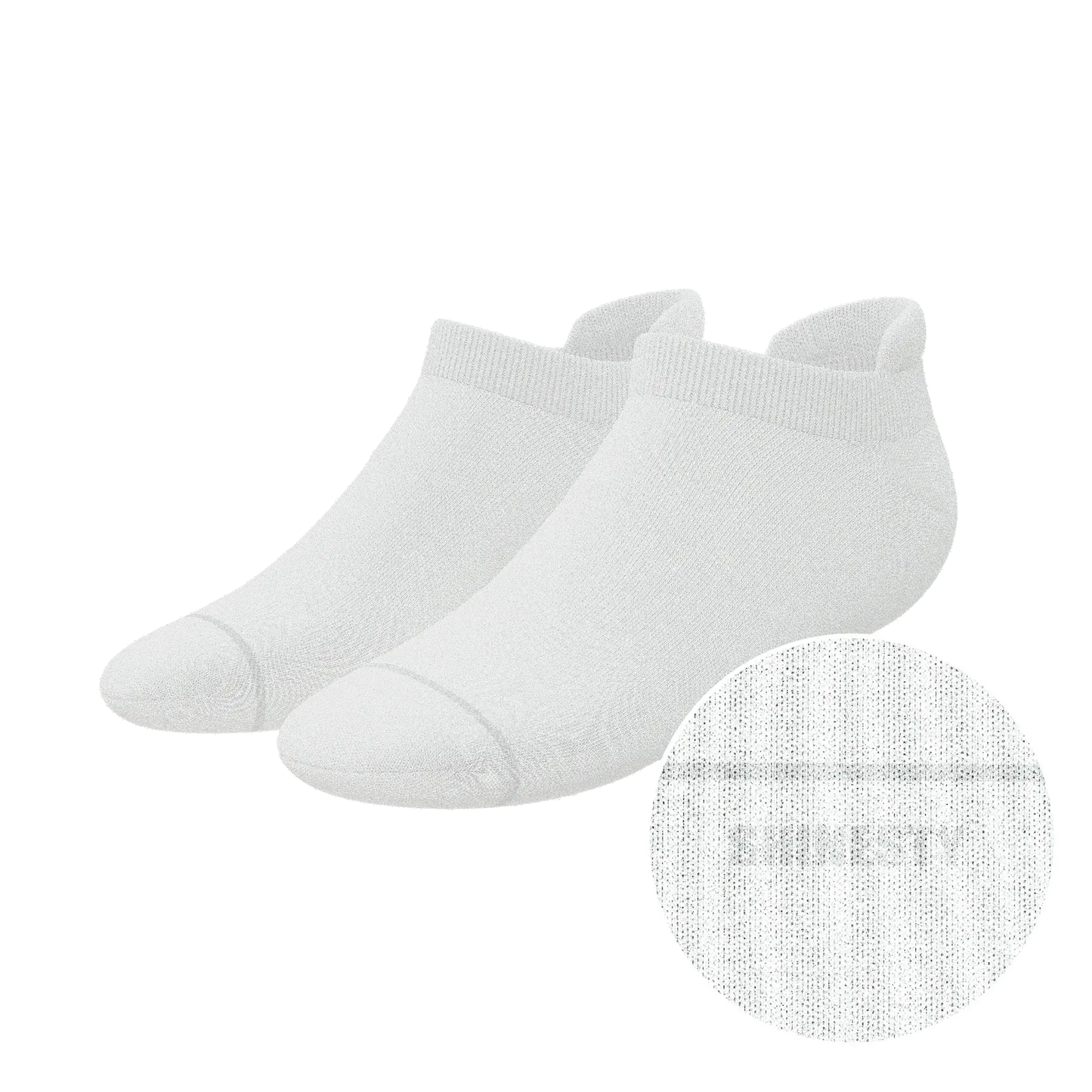 The Blizzard | Plain White Heel Hammock™ Ankle Socks - Shinesty - Flyclothing LLC