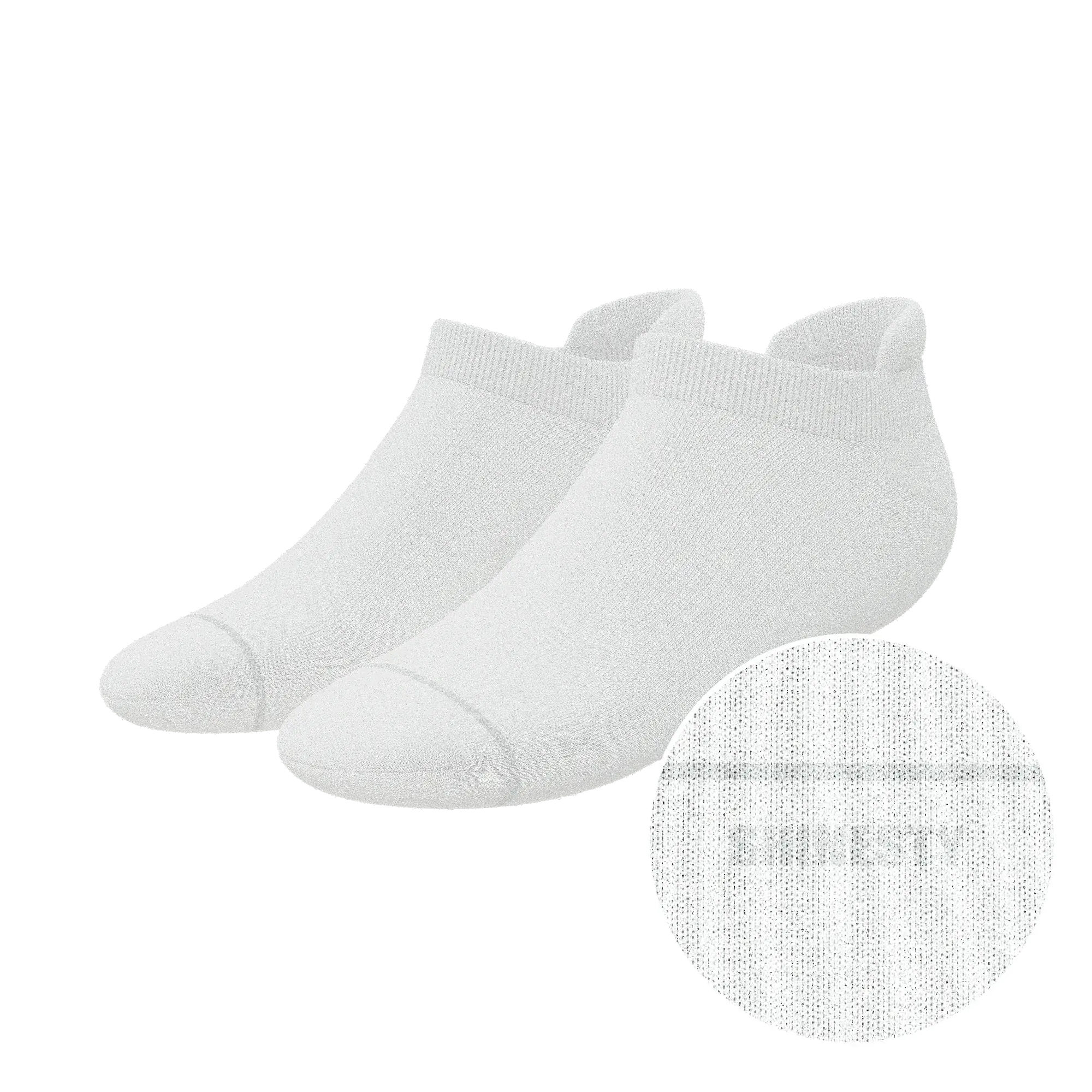 The Blizzard | Plain White Heel Hammock™ Ankle Socks - Shinesty - Flyclothing LLC