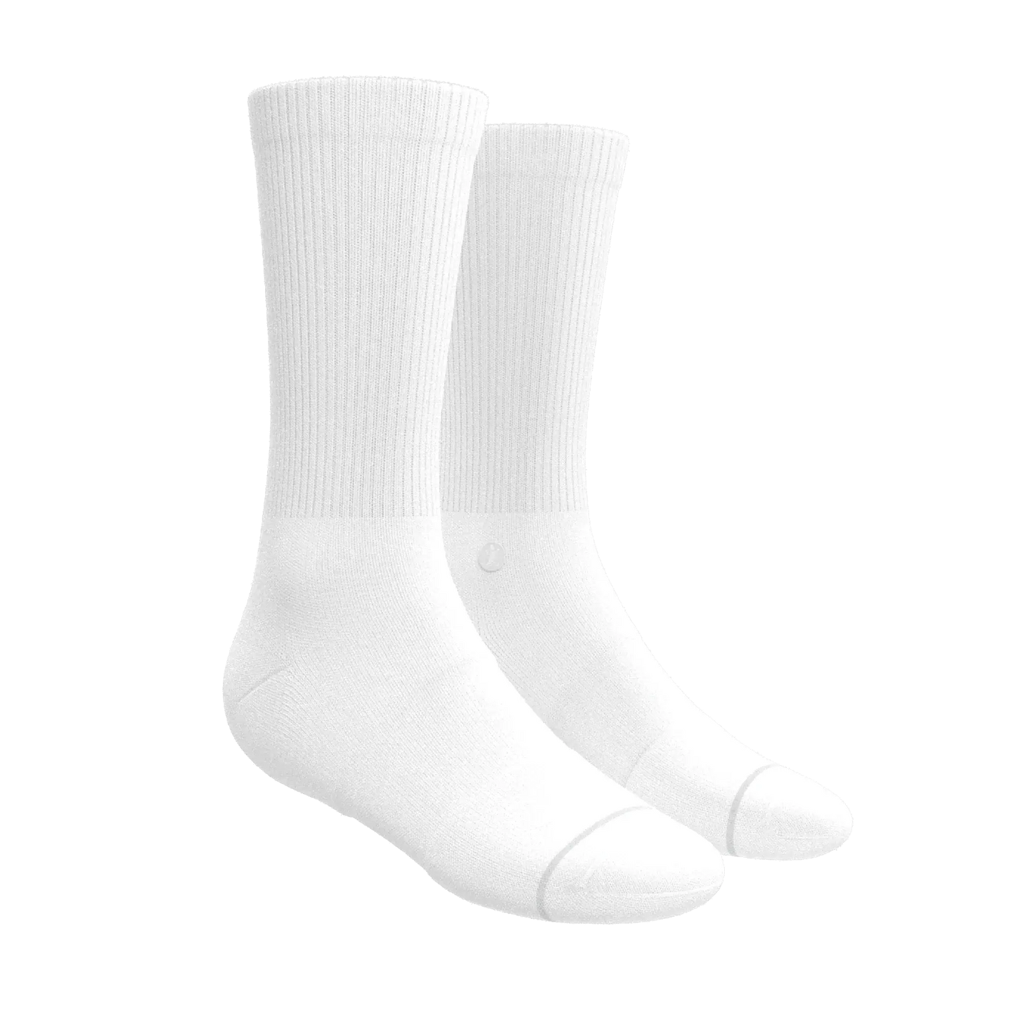 The Blizzard | Plain White Heel Hammock™ Crew Socks - Shinesty - Flyclothing LLC