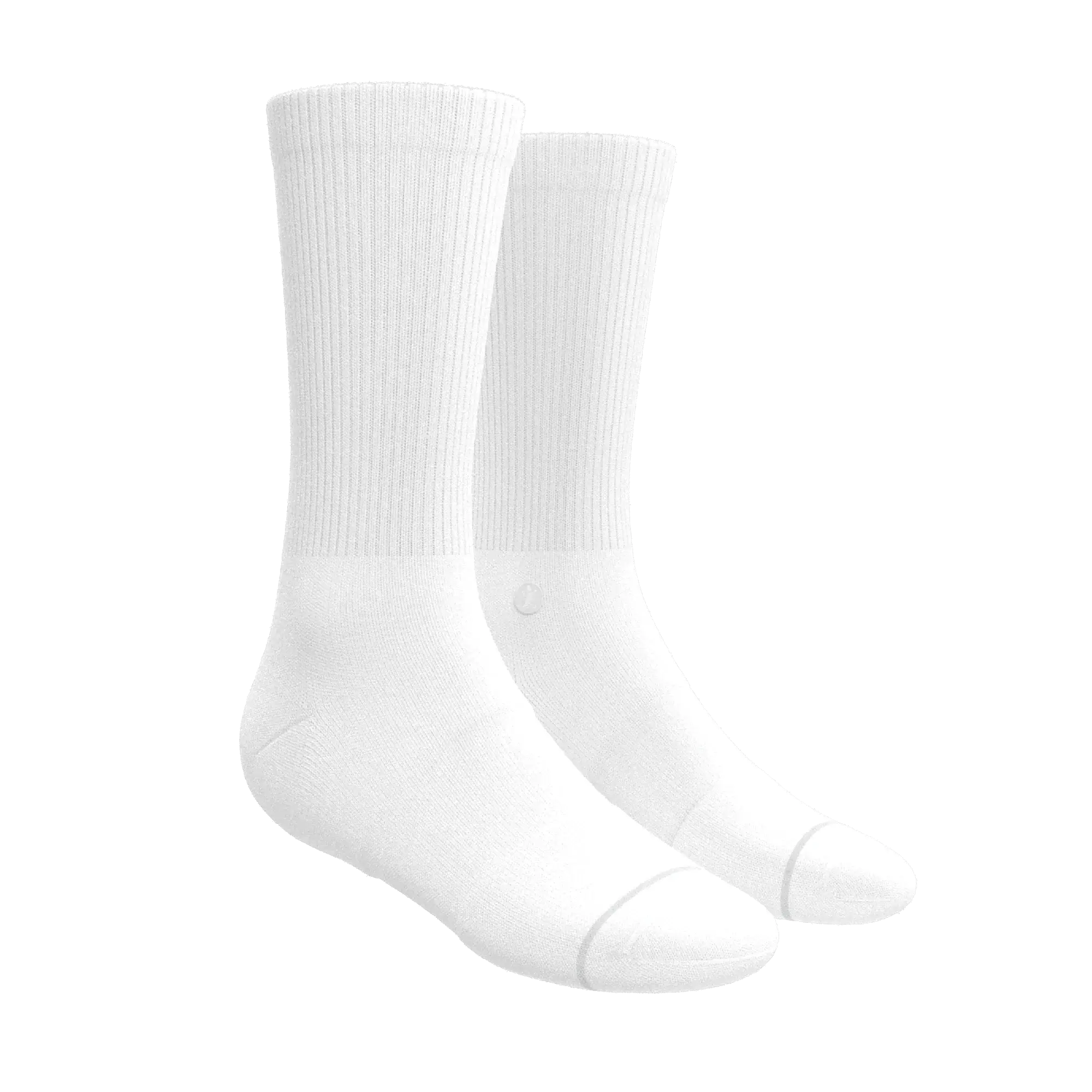 The Blizzard | Plain White Heel Hammock™ Crew Socks - Shinesty - Flyclothing LLC