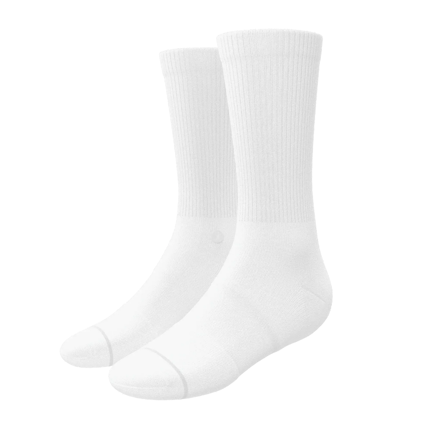 The Blizzard | Plain White Heel Hammock™ Crew Socks - Shinesty - Flyclothing LLC