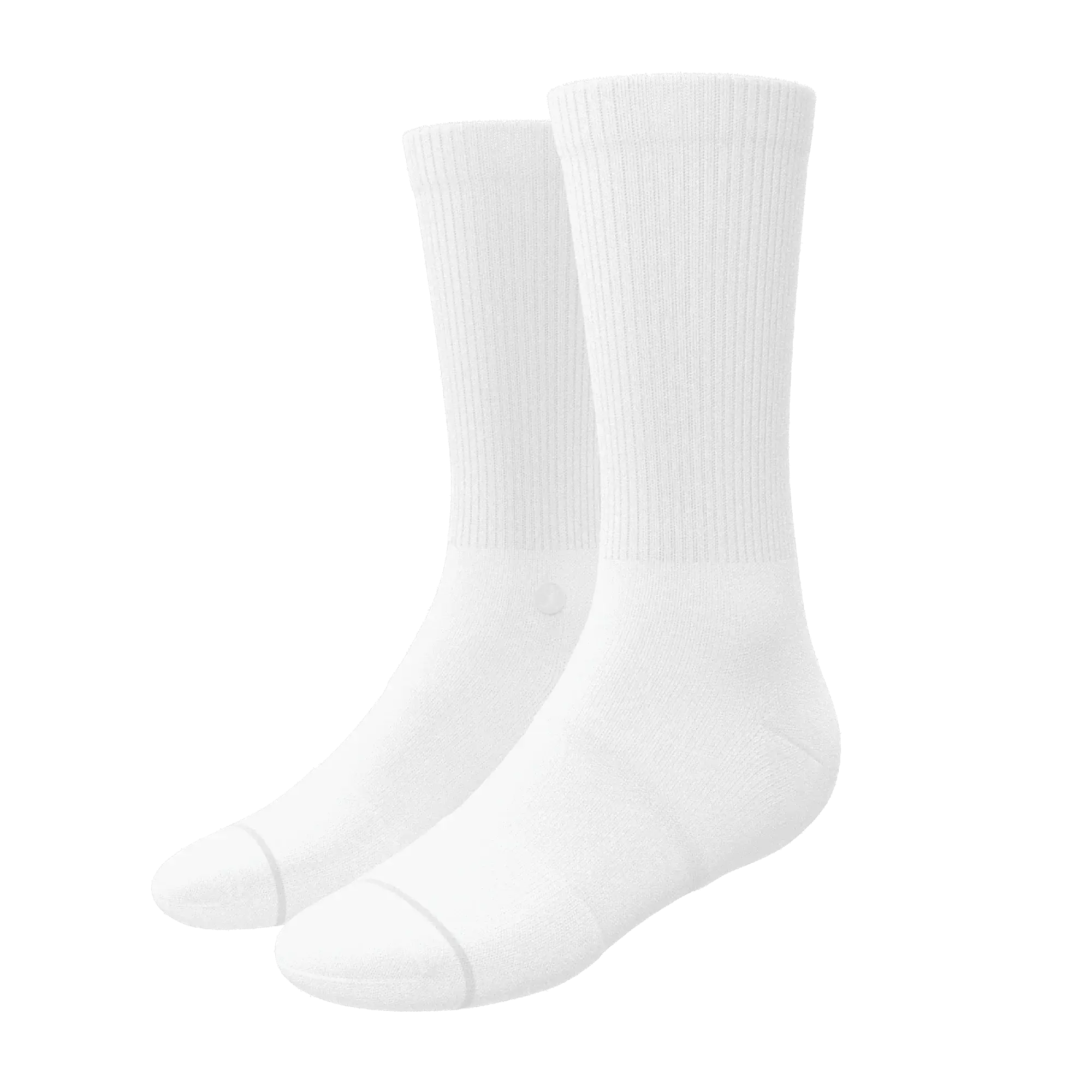 The Blizzard | Plain White Heel Hammock™ Crew Socks - Shinesty - Flyclothing LLC