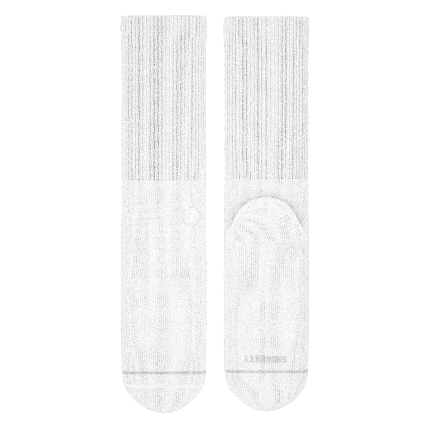 The Blizzard | Plain White Heel Hammock™ Crew Socks - Shinesty - Flyclothing LLC