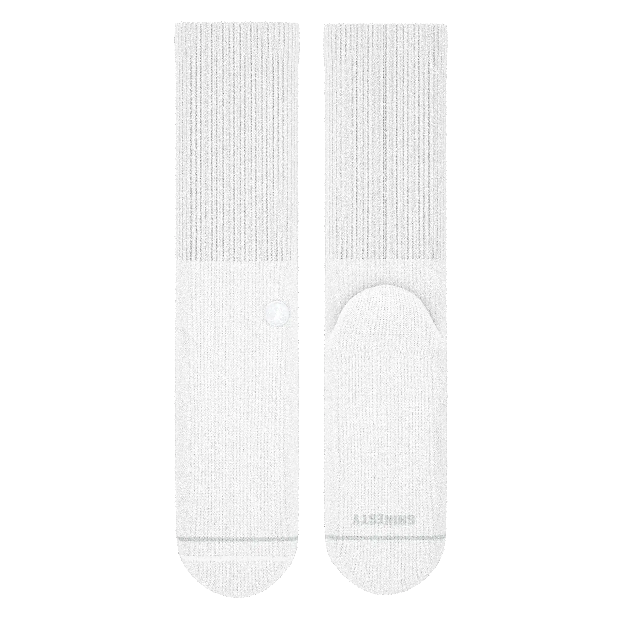 The Blizzard | Plain White Heel Hammock™ Crew Socks - Shinesty - Flyclothing LLC