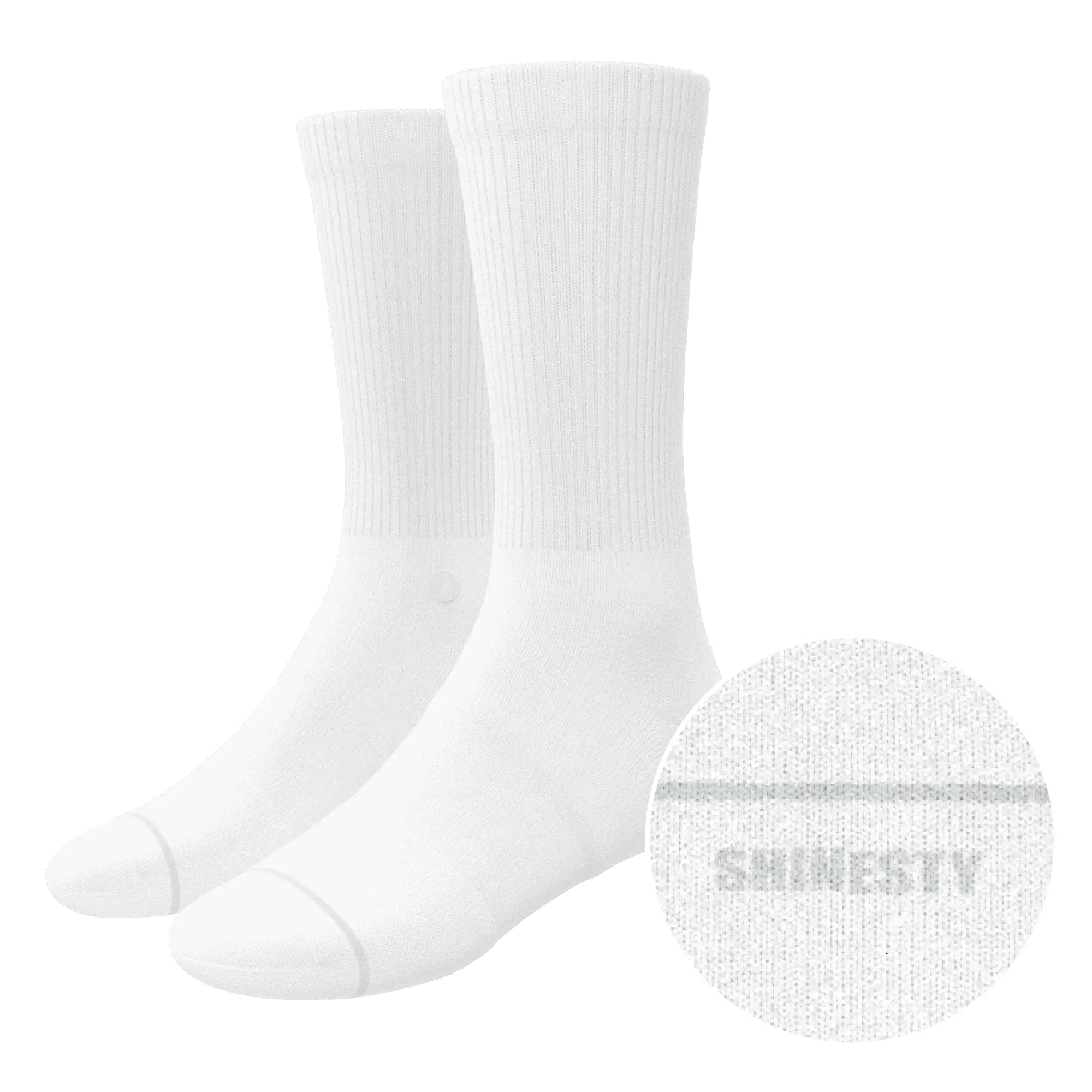 The Blizzard | Plain White Heel Hammock™ Crew Socks - Shinesty - Flyclothing LLC