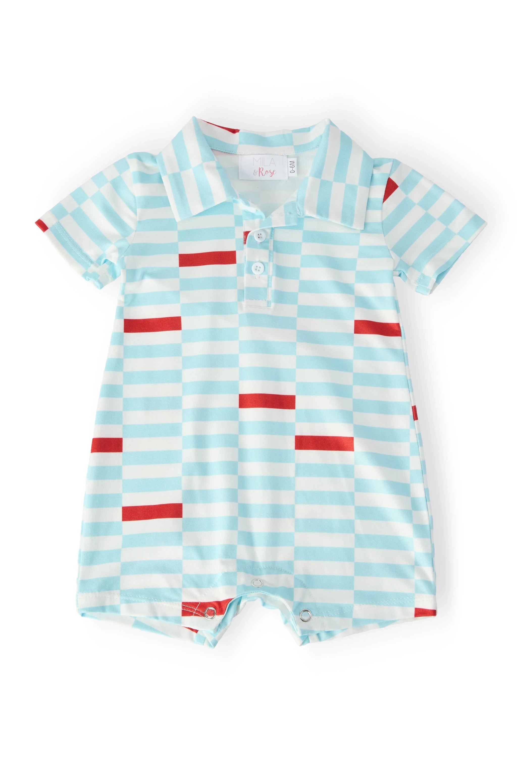 Block Party Polo Shorty One-Piece - Mila & Rose ® - Flyclothing LLC