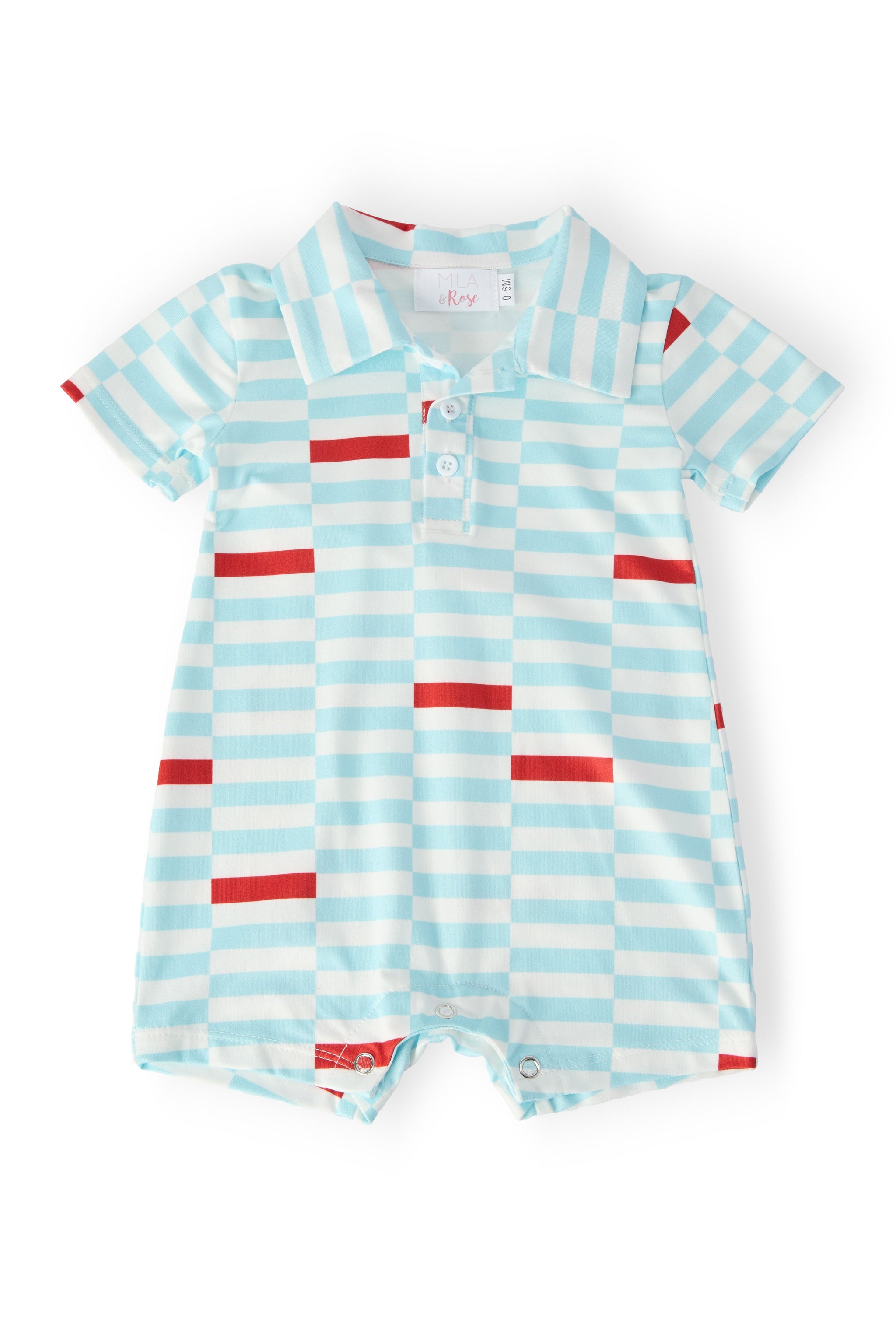 Block Party Polo Shorty One-Piece - Mila & Rose ® - Flyclothing LLC