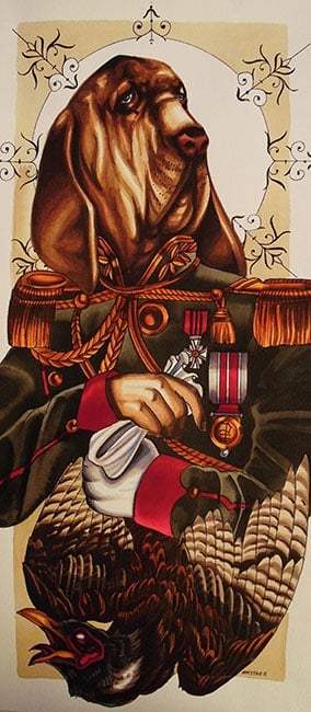 Black Market Art Company Blood Hound Print - Black Market Art Company - Flyclothing LLC