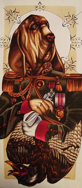Black Market Art Company Blood Hound Print