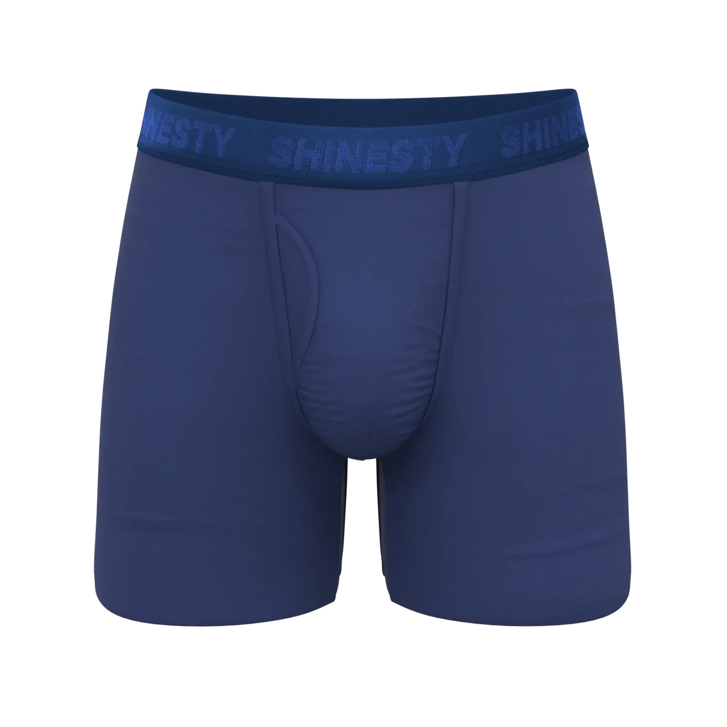 The Bloom Moon | Tonal Navy Ball Hammock® Pouch Underwear With Fly - Shinesty - Flyclothing LLC