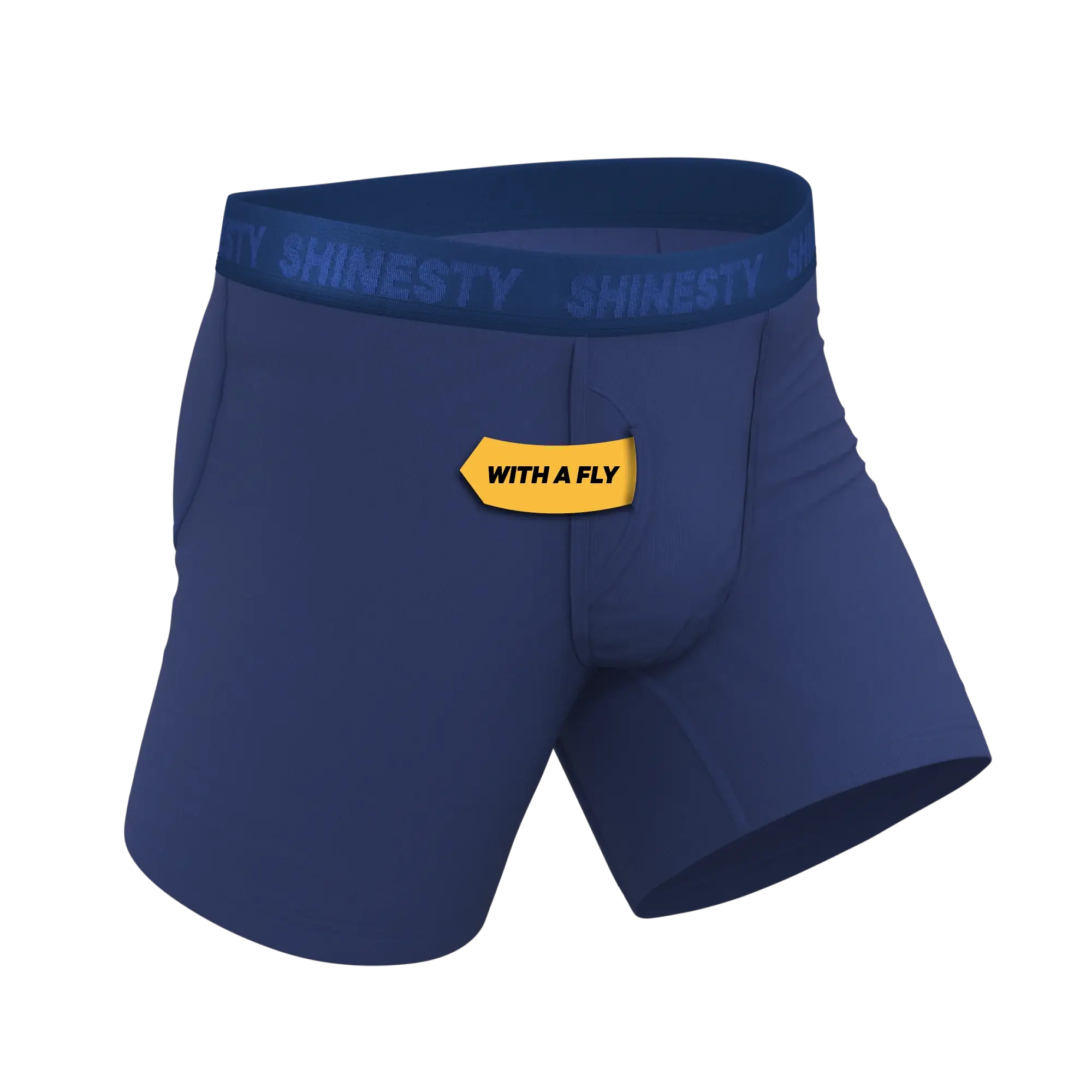 The Bloom Moon | Tonal Navy Ball Hammock® Pouch Underwear With Fly - Shinesty - Flyclothing LLC