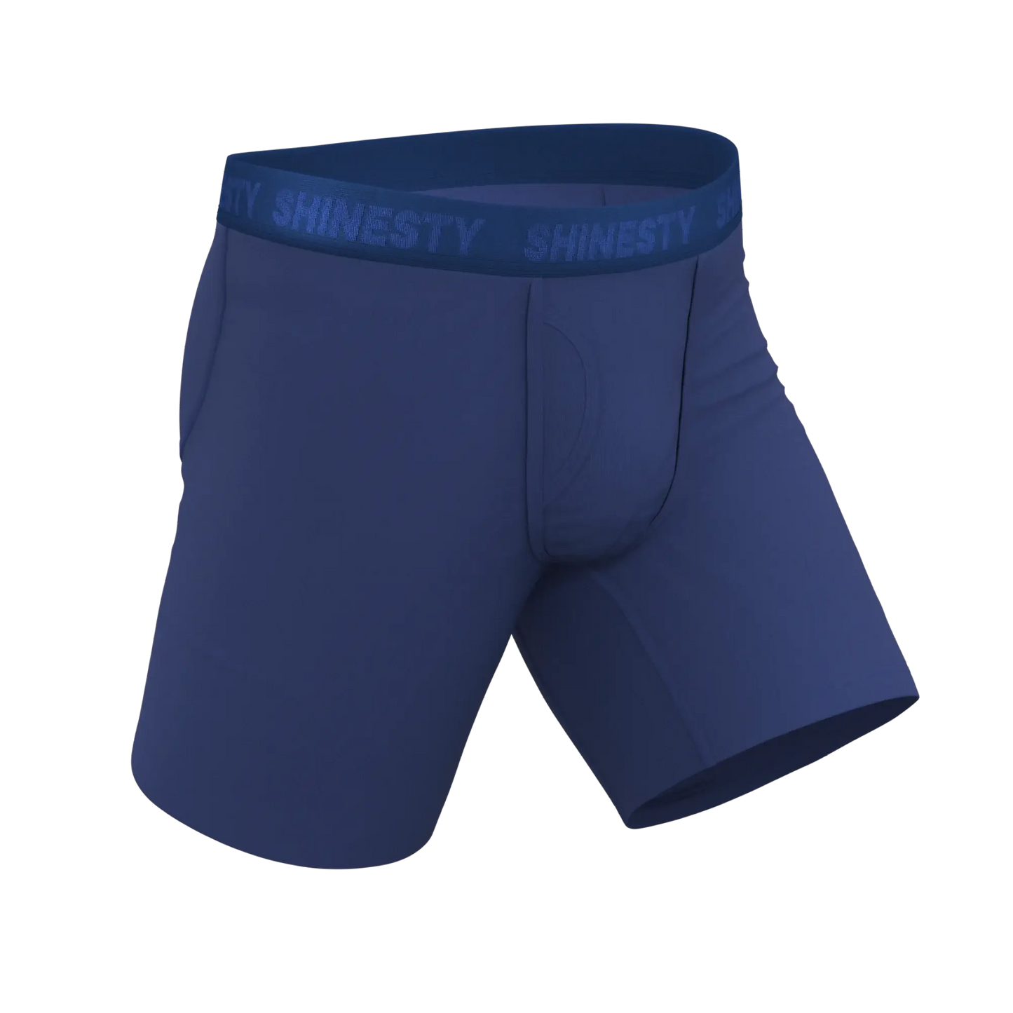 The Bloom Moon | Tonal Navy Long Leg Ball Hammock® Pouch Underwear With Fly - Shinesty - Flyclothing LLC