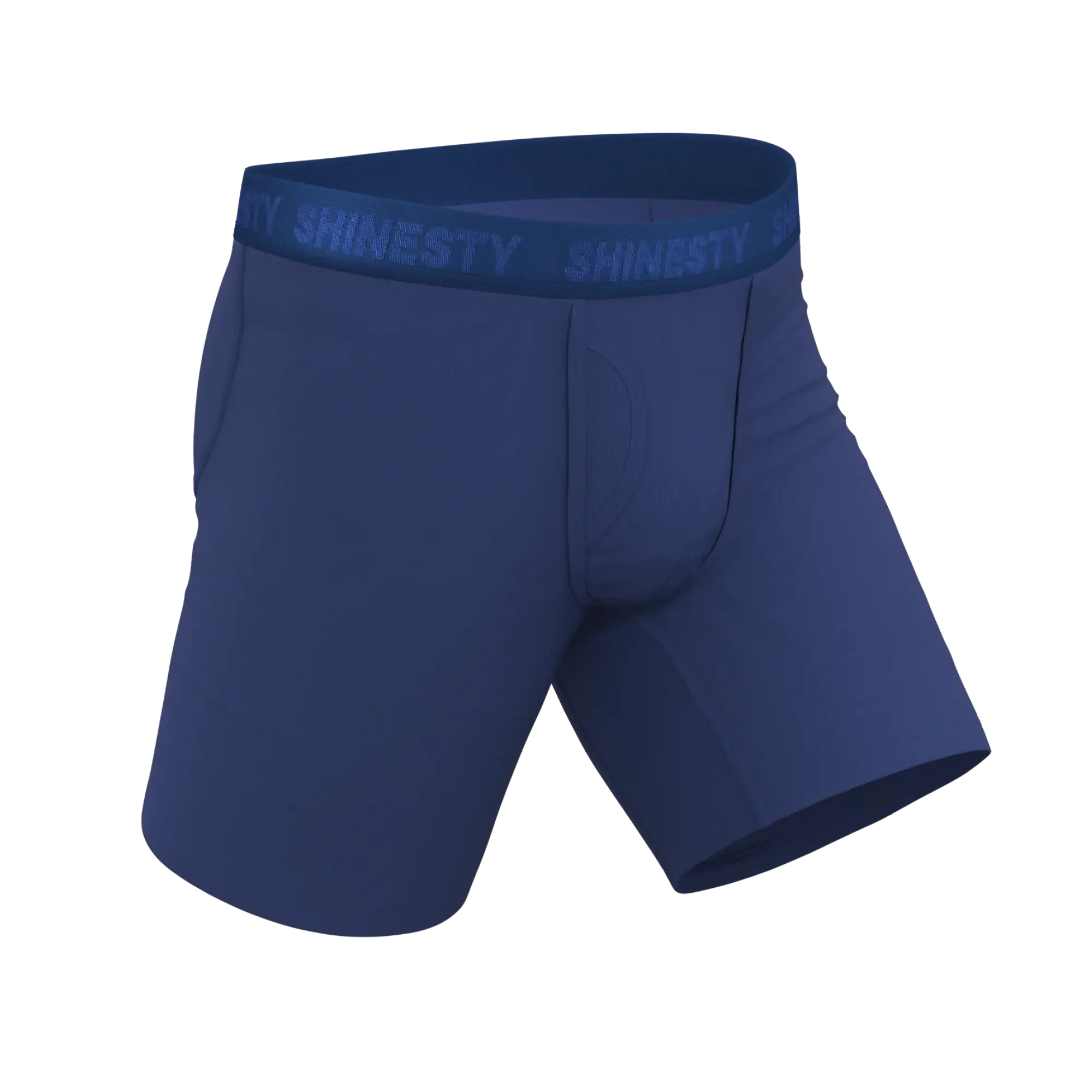 The Bloom Moon | Tonal Navy Long Leg Ball Hammock® Pouch Underwear With Fly - Shinesty - Flyclothing LLC