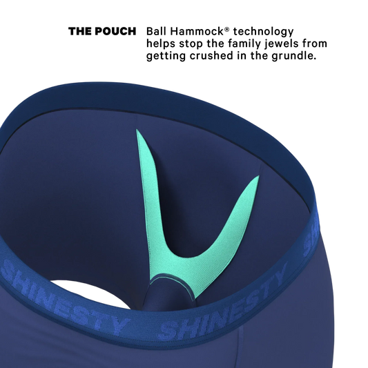 The Bloom Moon | Tonal Navy Ball Hammock® Pouch Underwear - Shinesty - Flyclothing LLC