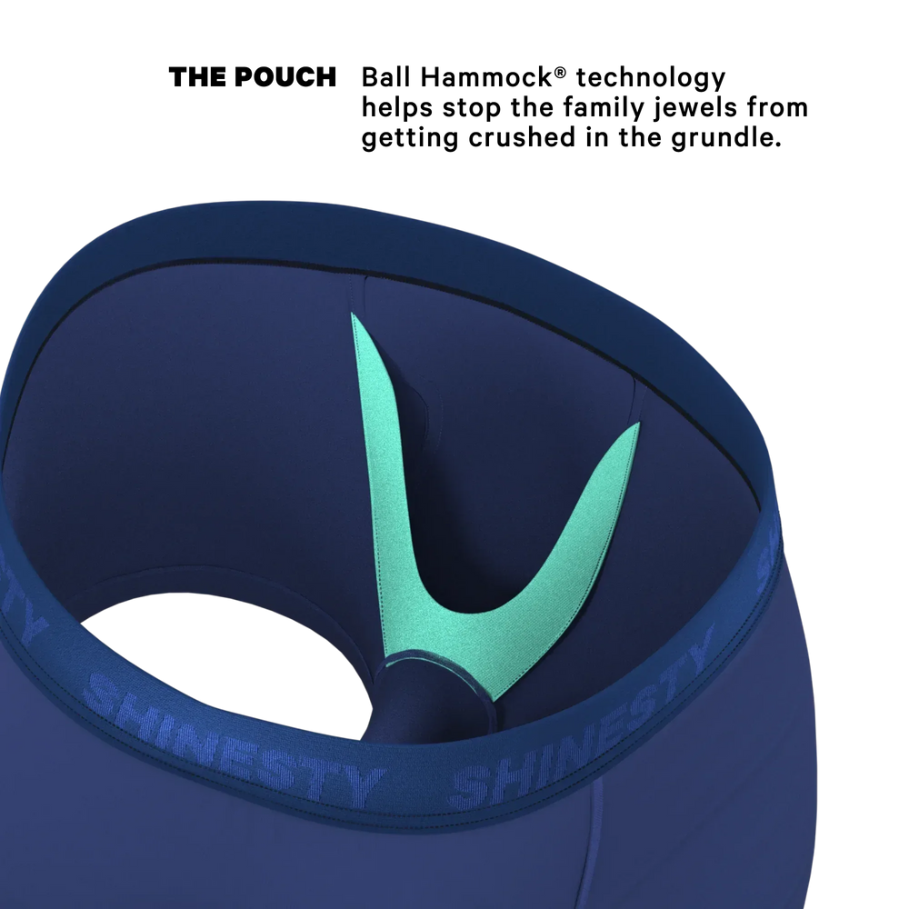 The Bloom Moon | Tonal Navy Ball Hammock® Pouch Trunks Underwear - Shinesty - Flyclothing LLC