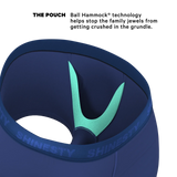 The Bloom Moon | Tonal Navy Ball Hammock® Pouch Trunks Underwear - Shinesty - Flyclothing LLC